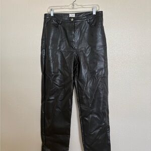 Wilfred Aritzia Black vegan leather Pants